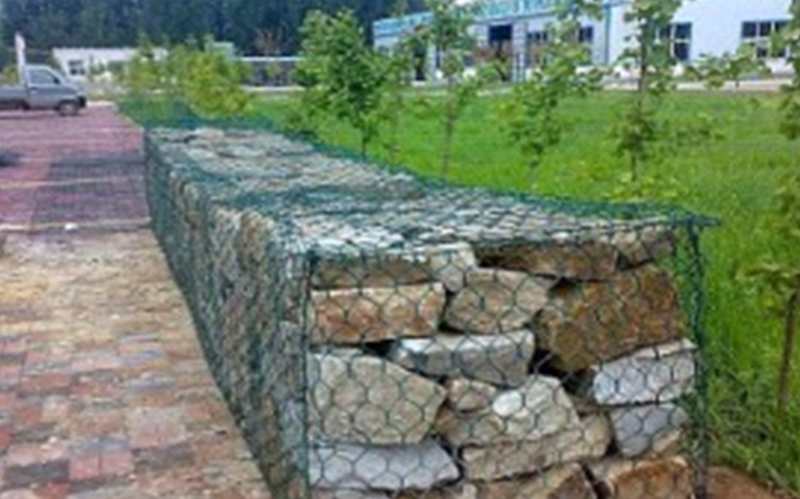Ecological gabion net, galvanized lead wire mesh, steel wire grille