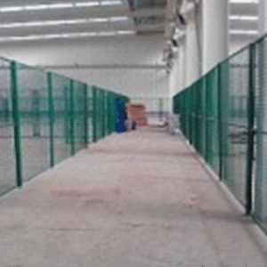 Safety netting, bridge guardrails.